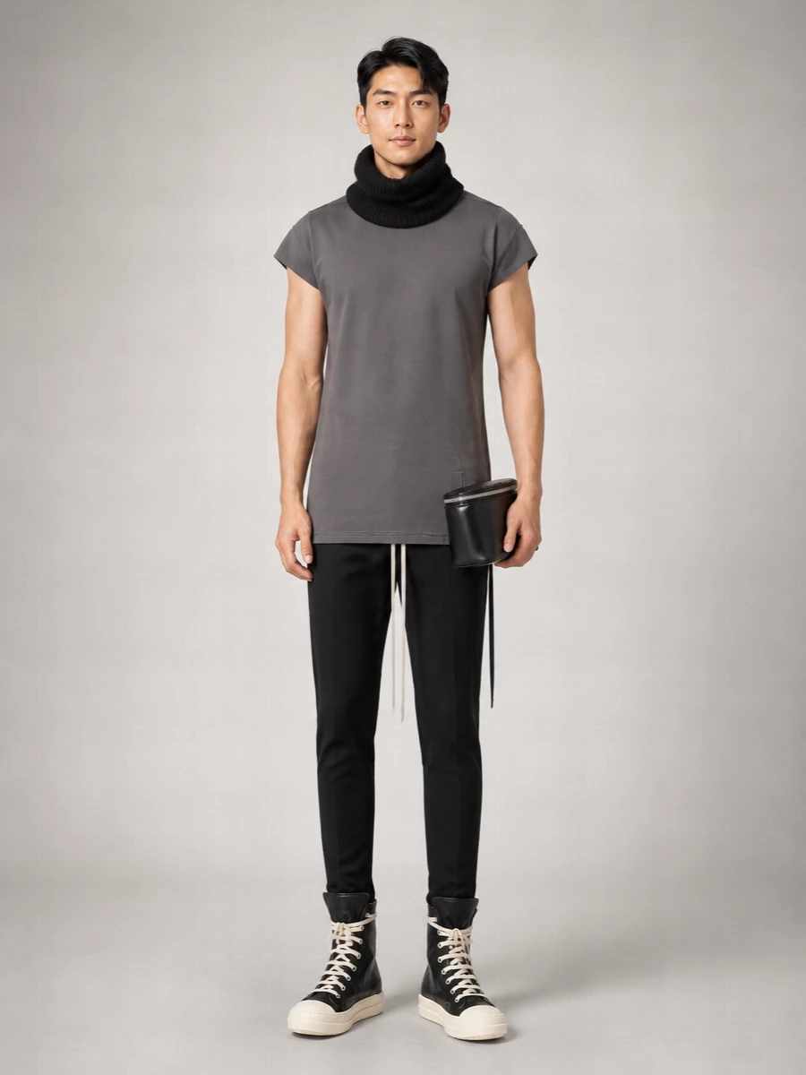 Rick Owens Drkshdw Cotton Oversized Short-Sleeve T-Shirt