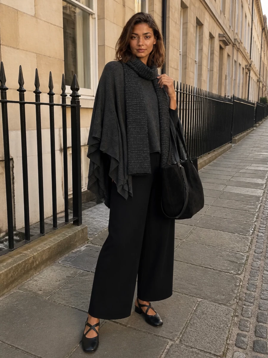 Uma wang poncho wide leg trousers margiela bag