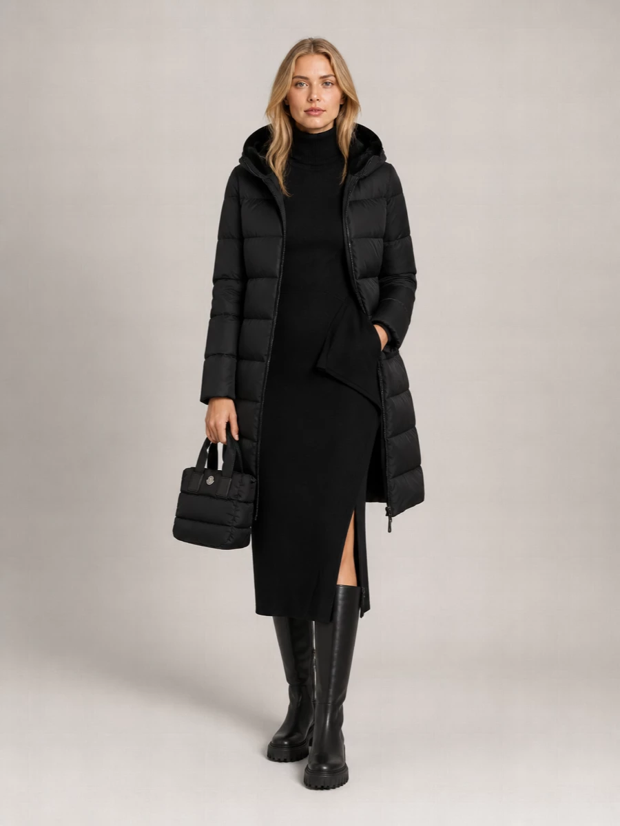 Herno A-Shape With Front Pockets And Hooded