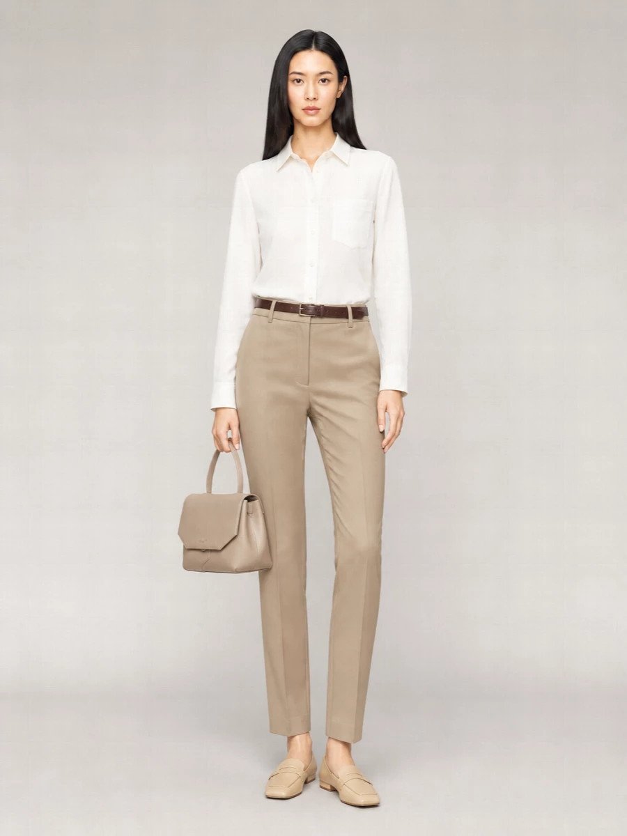 Weekend Max Mara Wool Cigarette Trousers