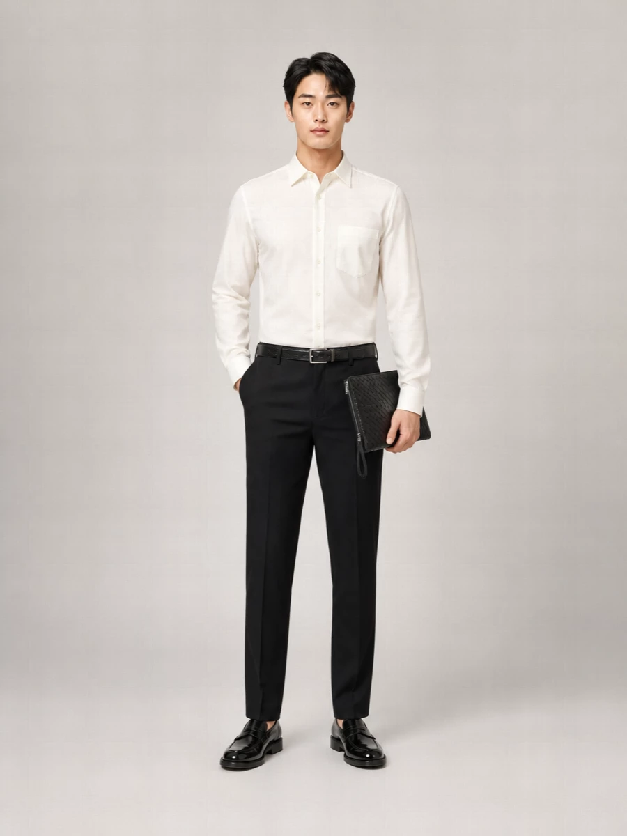 Prada Virgin Wool Straight-Leg Trousers