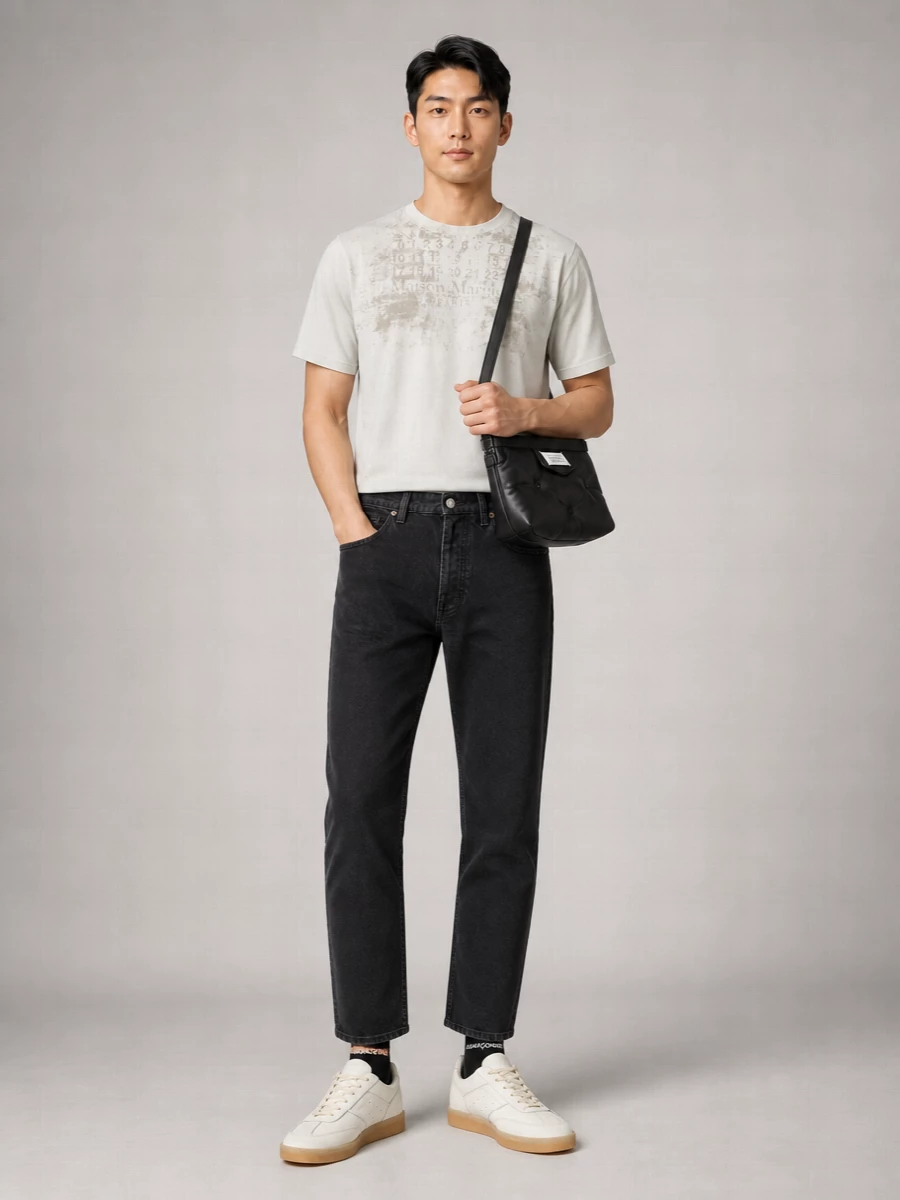Maison Margiela Cotton Regular-Fit Logo-Print T-Shirt