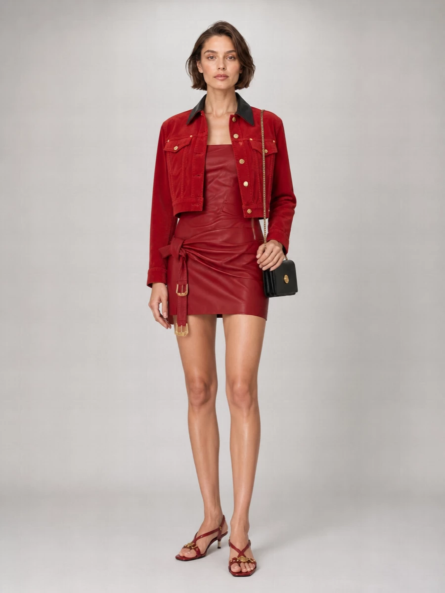 Versace Velvet Cropped Jacket