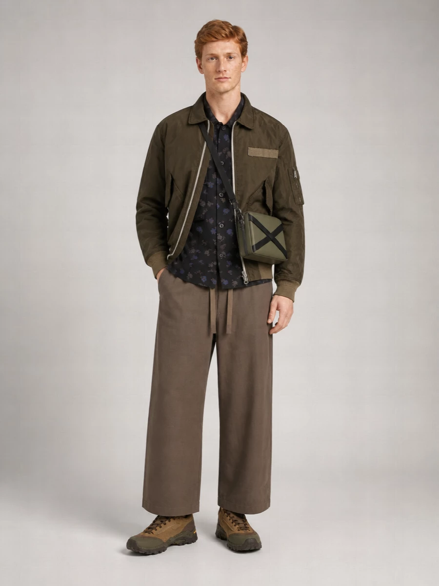 Sacai Quilted Nylon Padded Coat