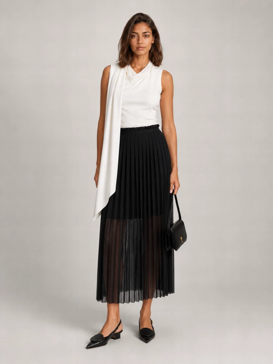 Ami Paris Draped Top
