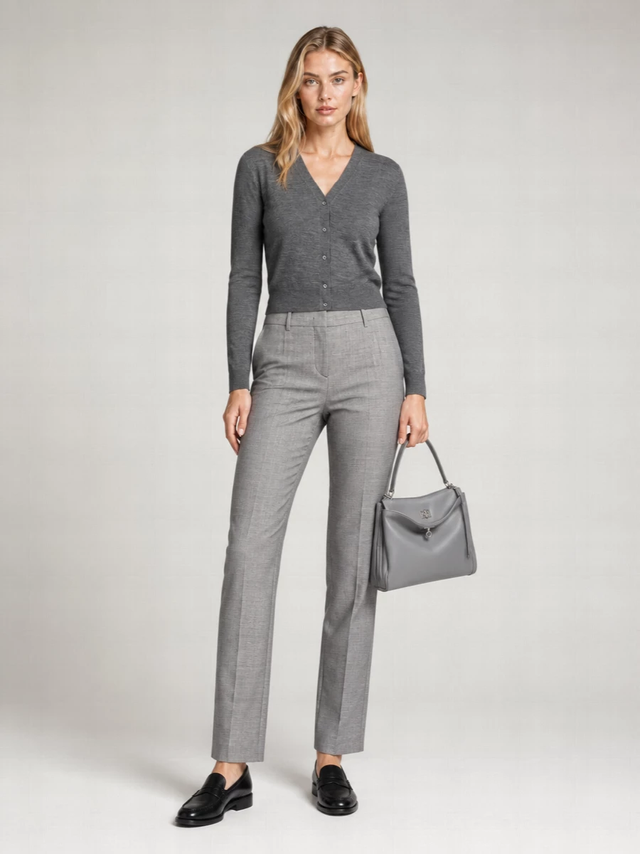 Prada Lightweight Wool V-Neck Cardigan