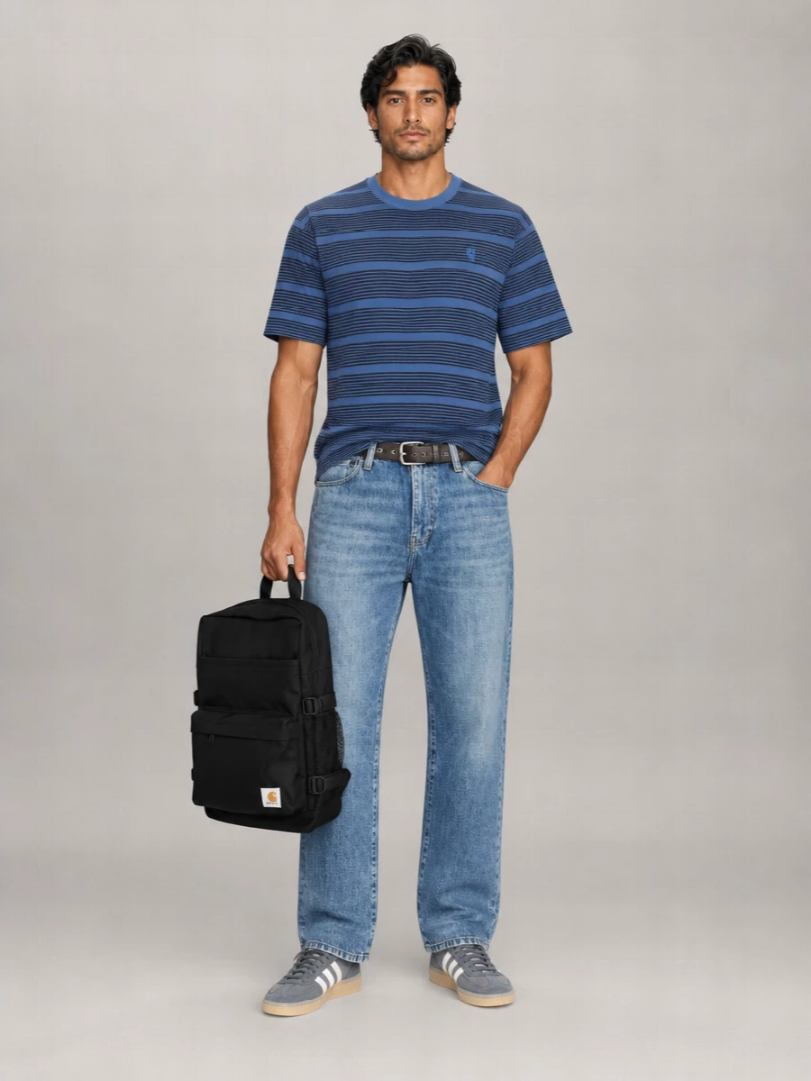 Carhartt Wip Denim Wide-Leg Trousers