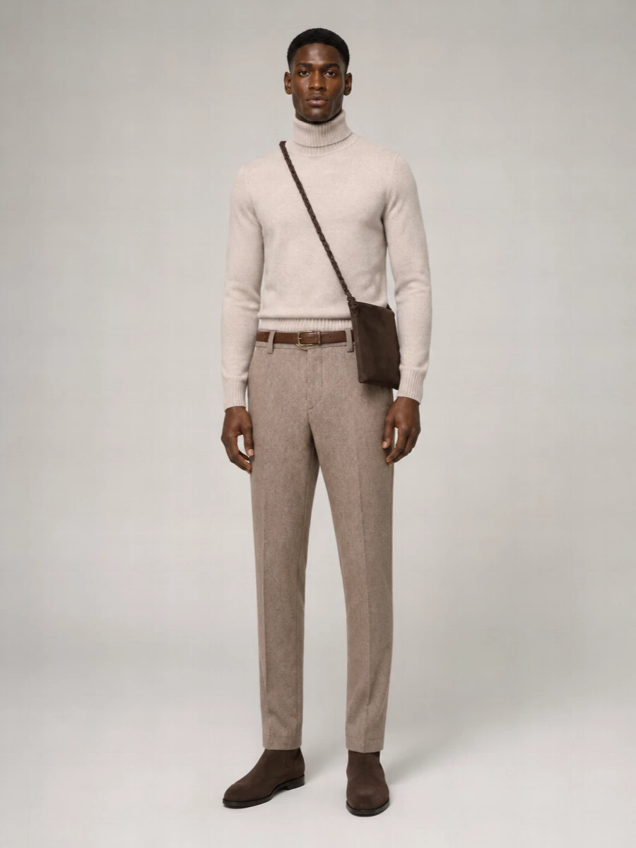 Pt Torino Cashmere Tapered Trousers