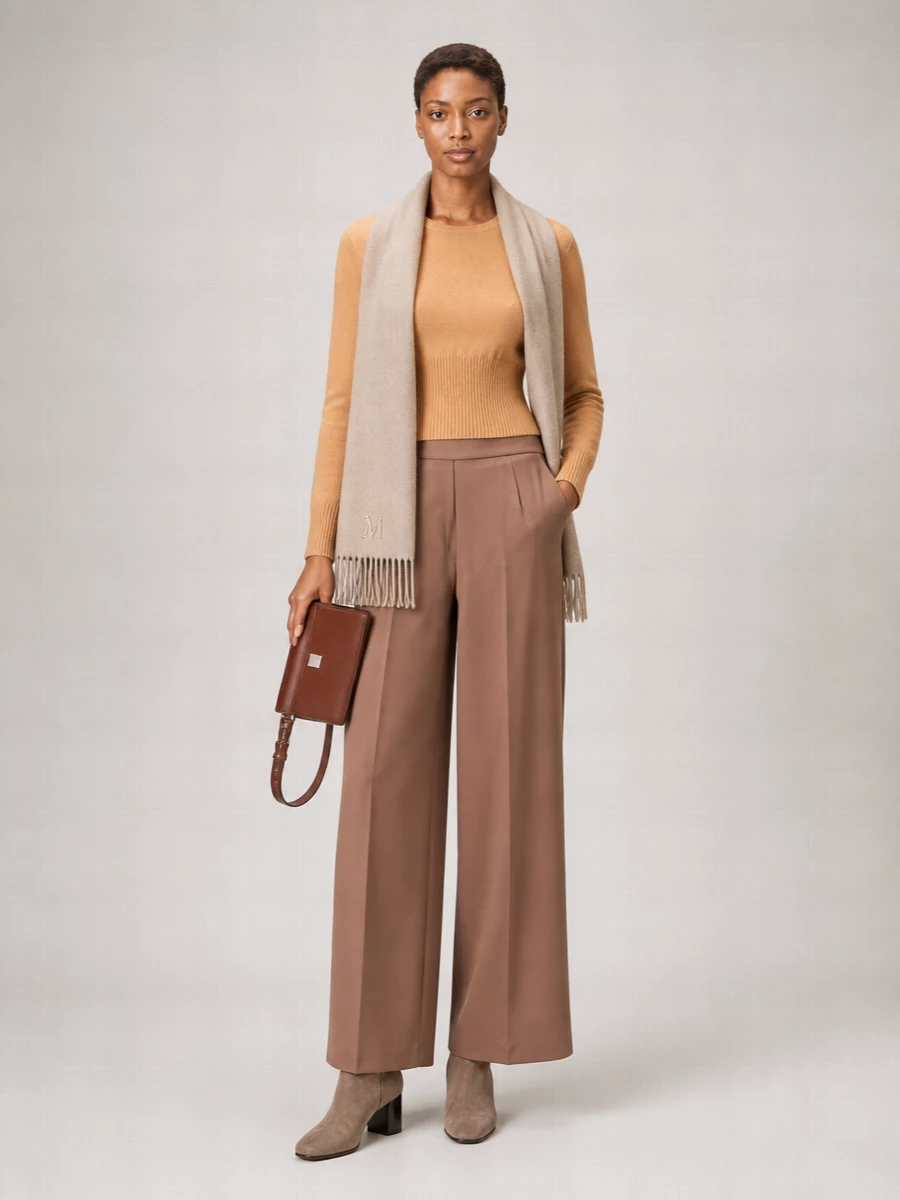 Max Mara Cashmere Fringe Stole