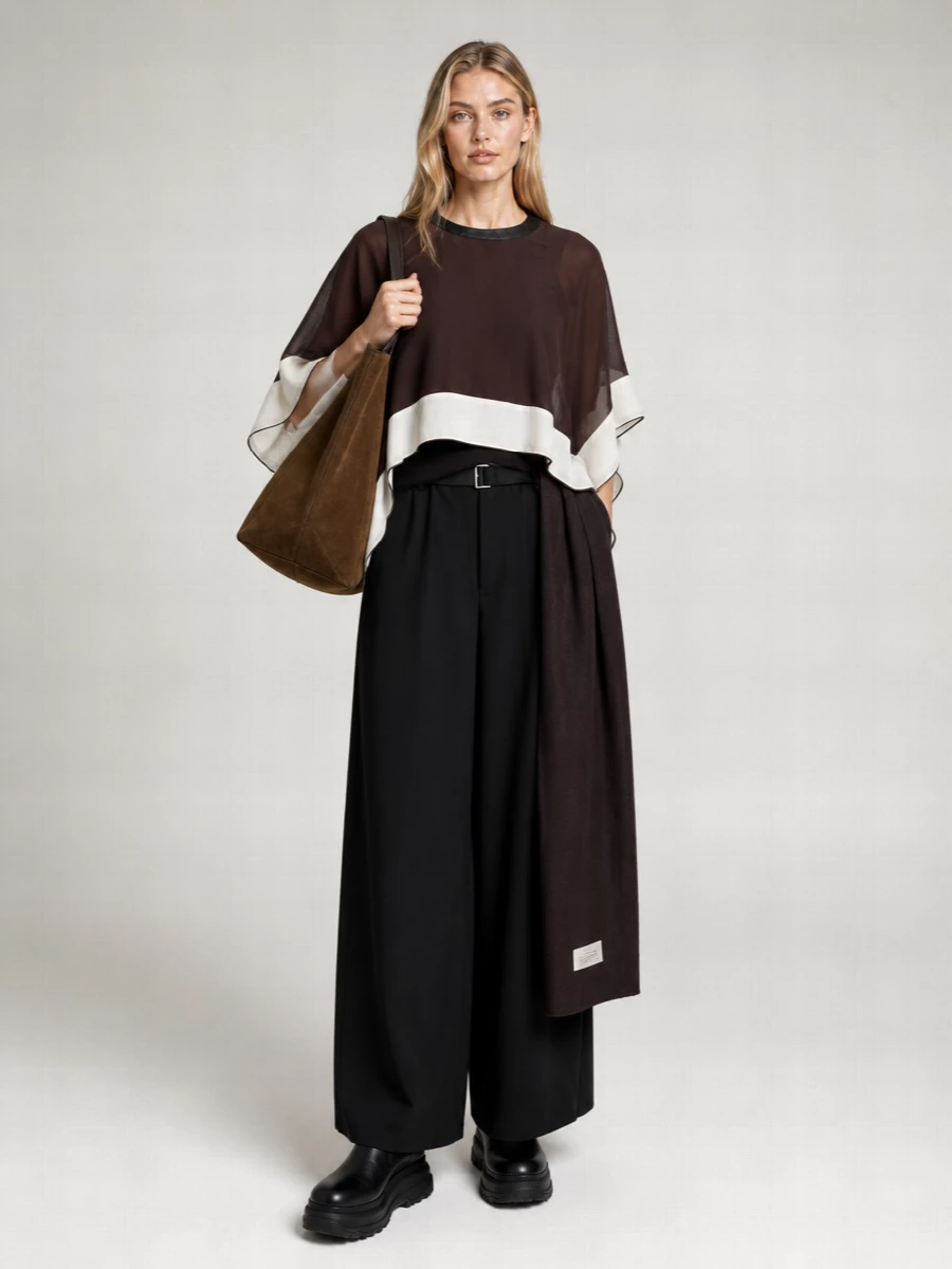 Brunello Cucinelli Duo Medium Suede Leather Tote Bag
