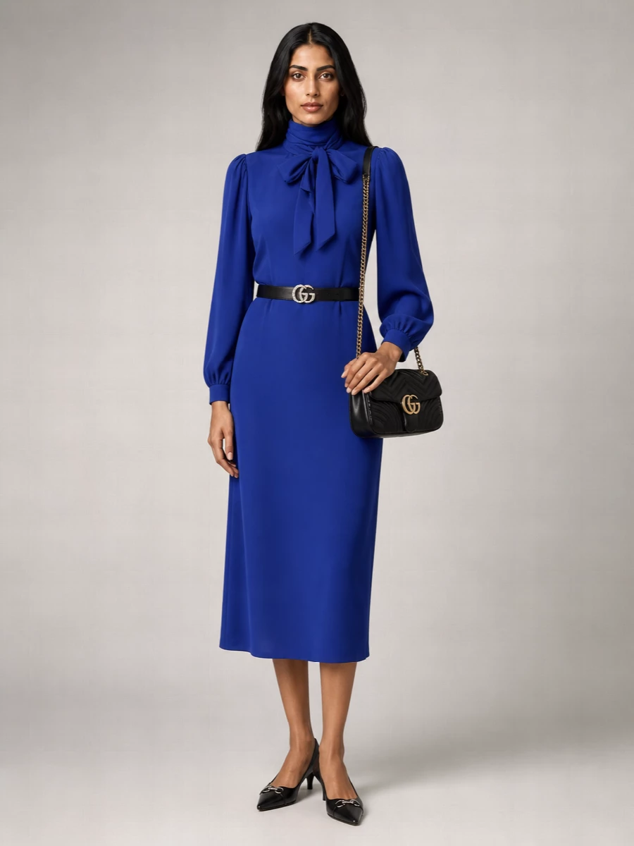 Gucci Silk Midi Dress
