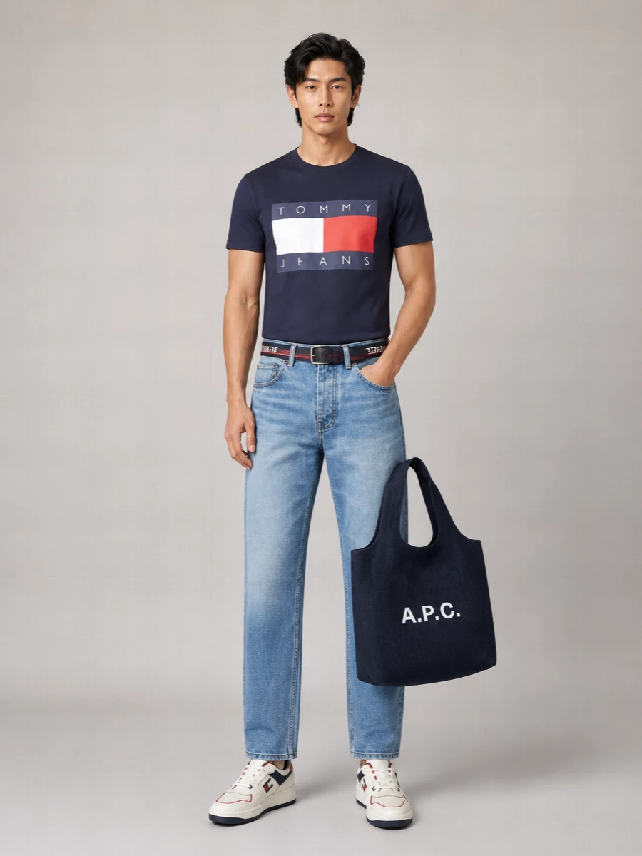 Tommy Hilfiger Leather Low-Top Sneakers