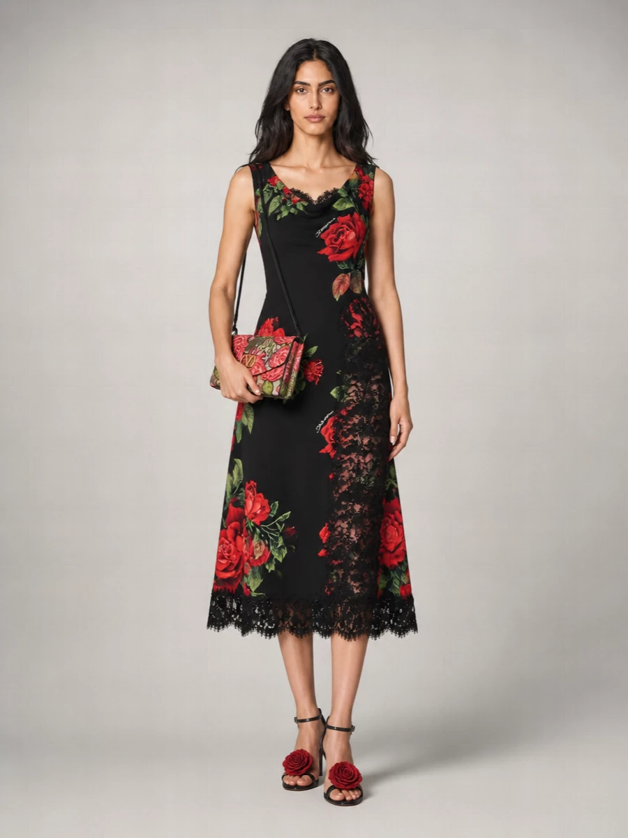 Dolce&Gabbana Silk Satin Slingback Sandals