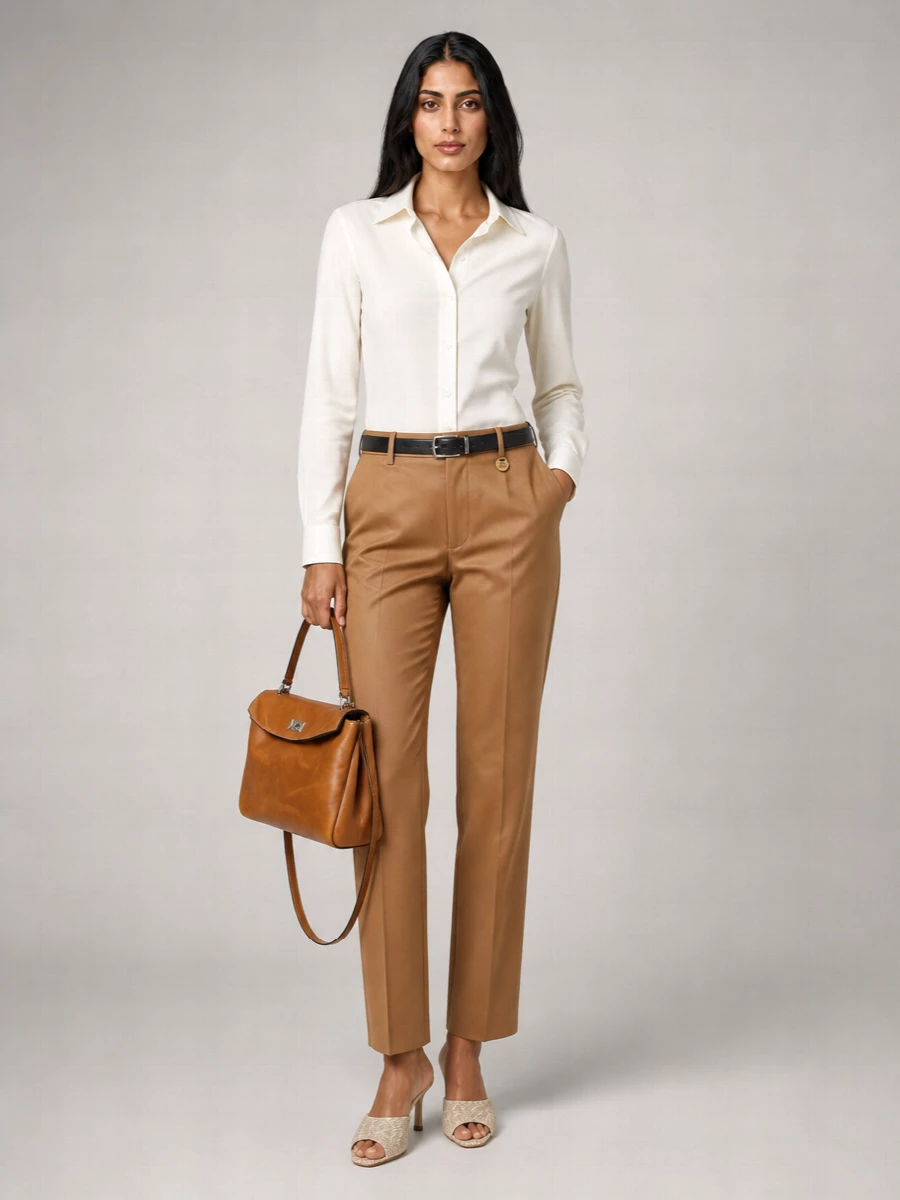 Burberry Cotton Straight Trousers