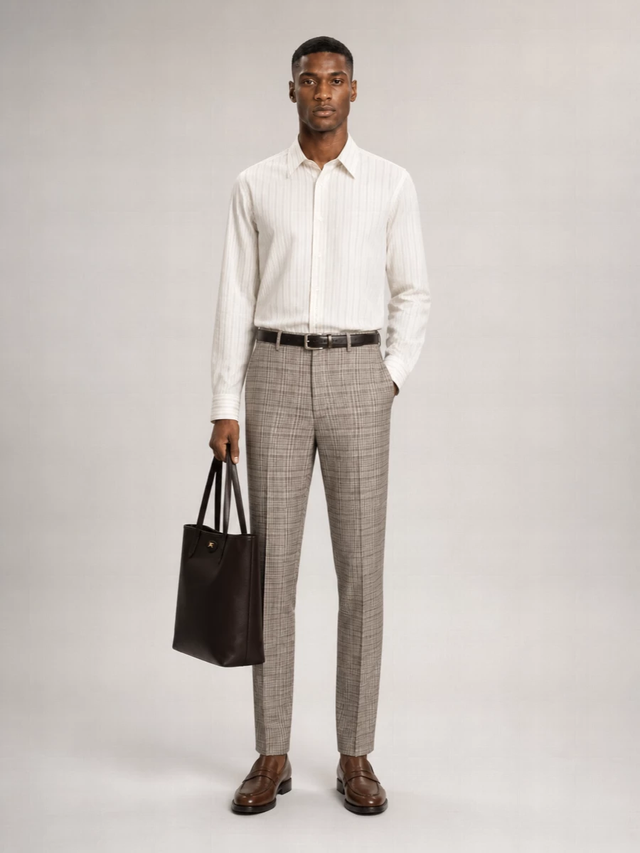 Auralee Silk Straight-Leg Trousers