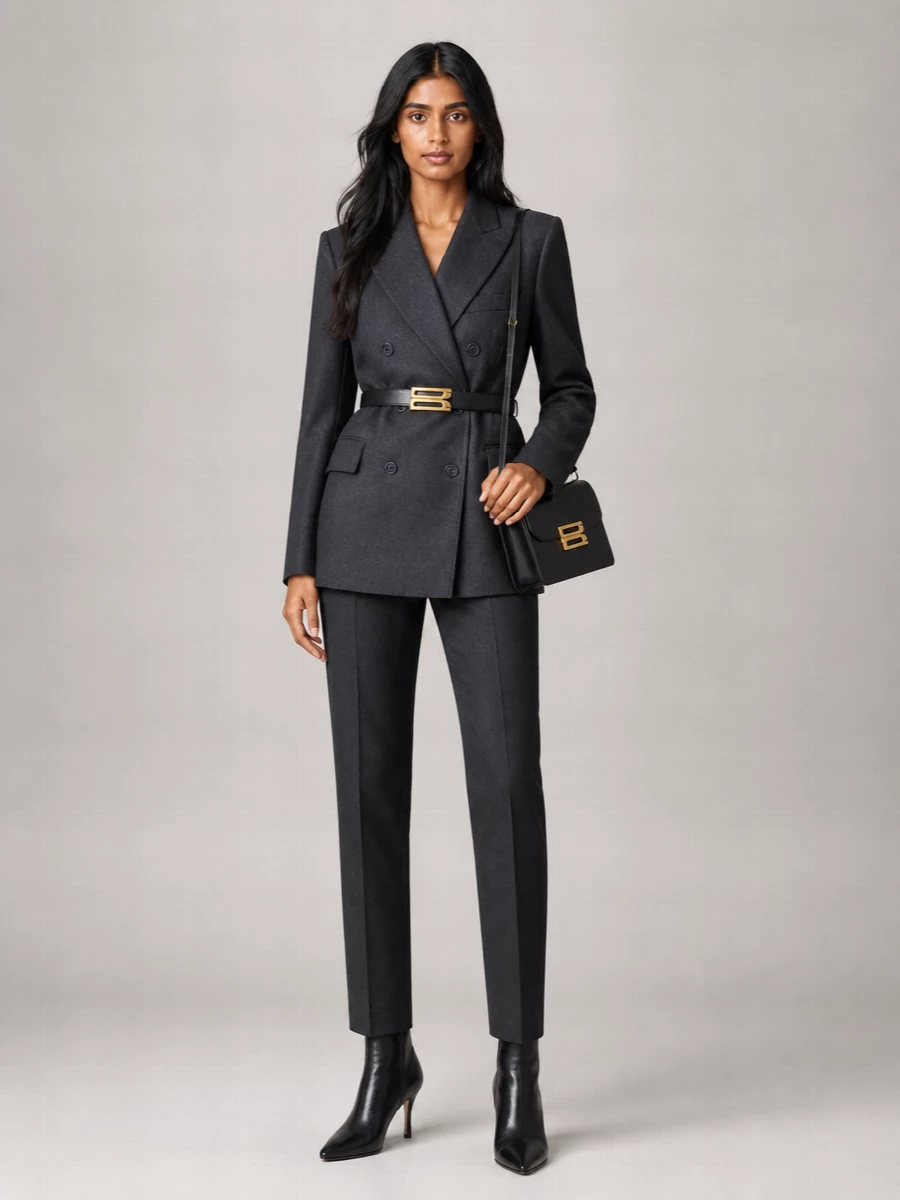 Victoria Beckham Wool Beatrice Suit Jacket