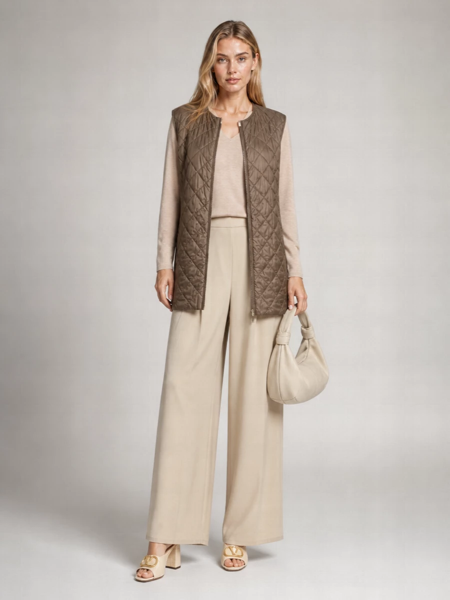 Max Mara Wool Silk Cashmere Single Breasted Coat