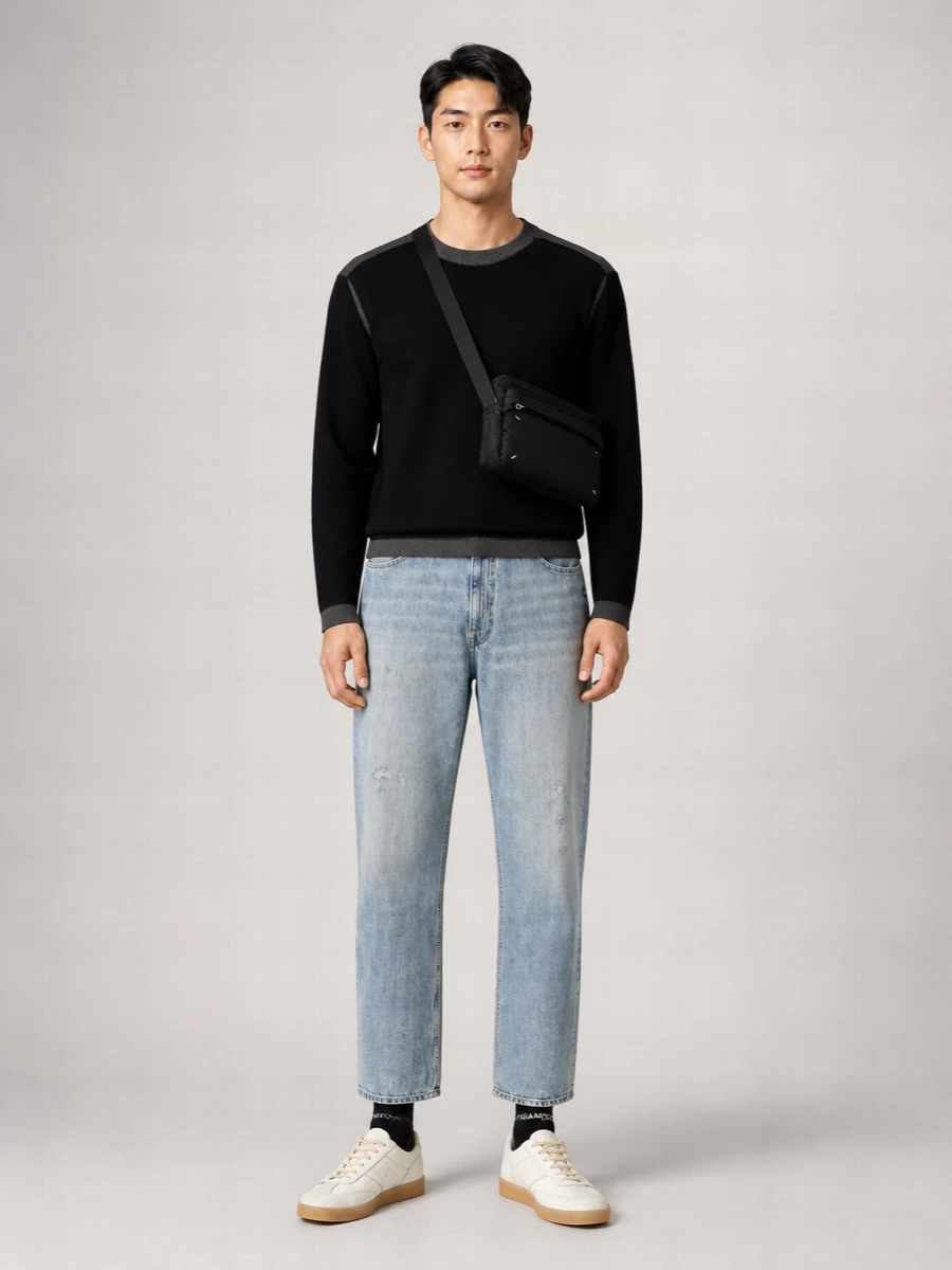 Mm6 Maison Margiela Denim Straight-Leg Jeans