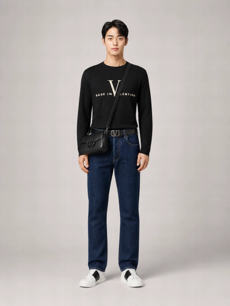 Valentino Garavani Cotton Printed T Shirt