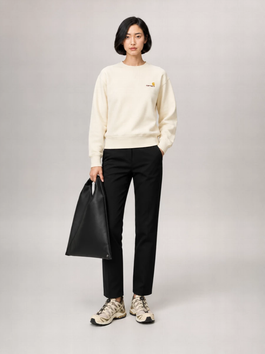 Carhartt Wip Black Cotton Single Knee Pant