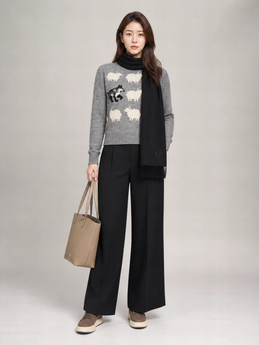 Weekend Max Mara Intarsia Knit Jumper
