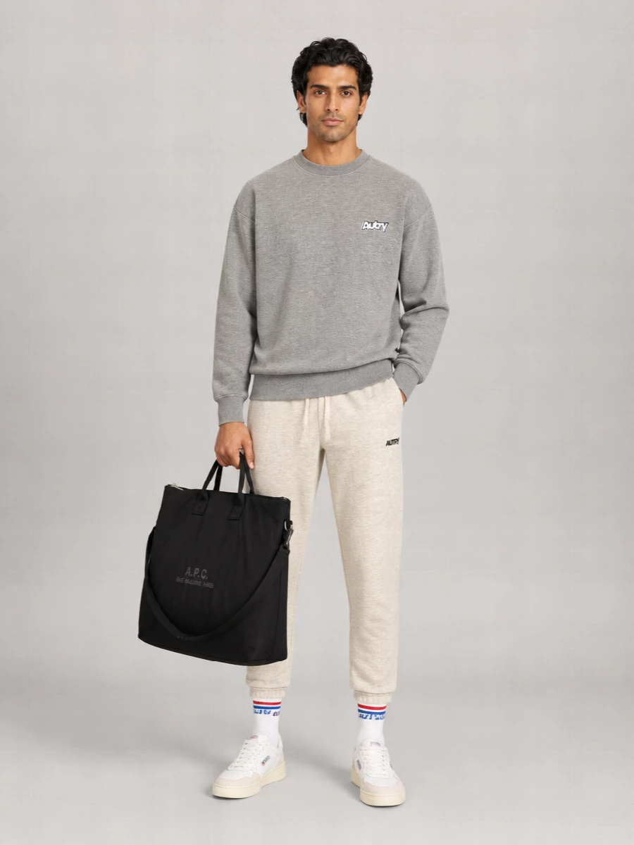 Autry Ribbed Crewneck Sweatshirt