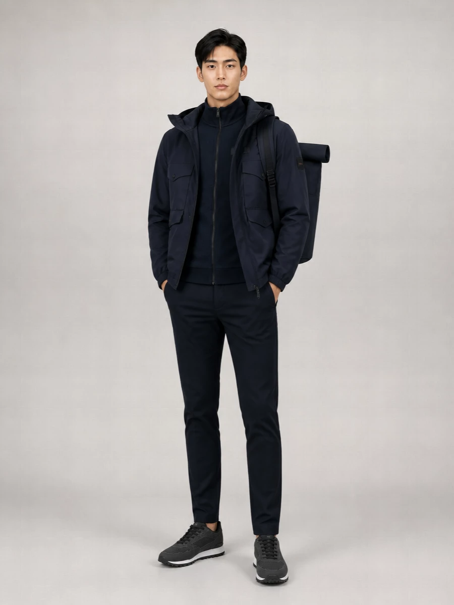 Boss Relaxed-Fit Hooded Jacket