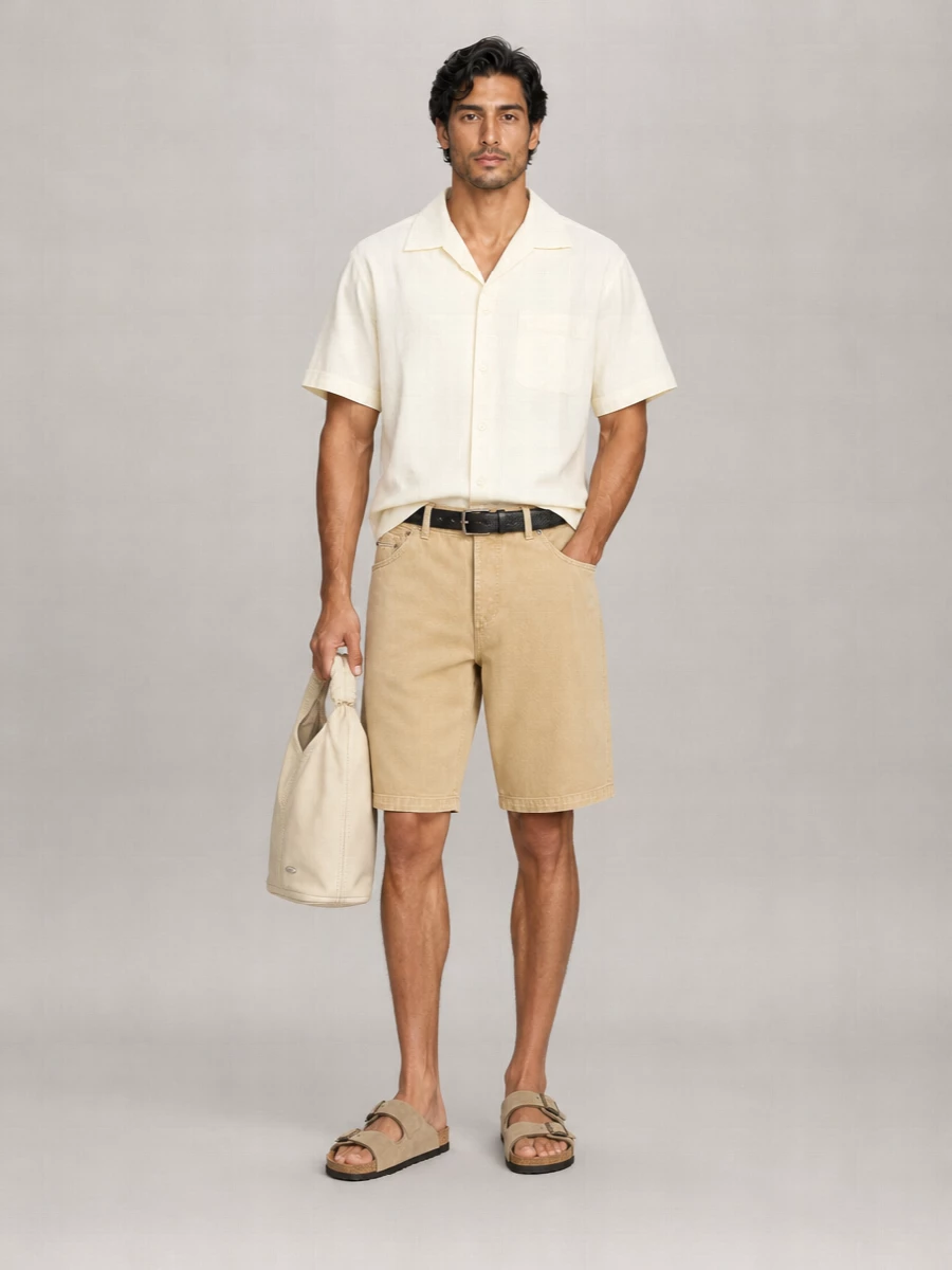 Entire Studios Cotton Wide-Leg Bermuda Shorts