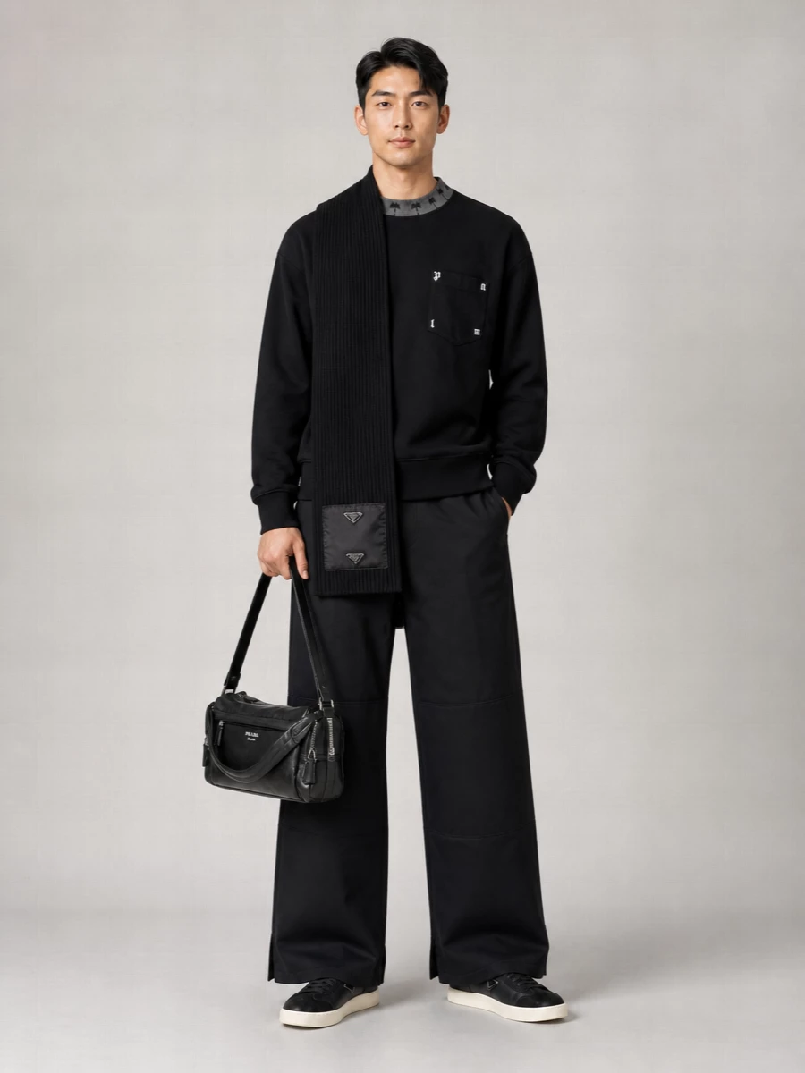 Prada Nylon Low-Top Sneakers