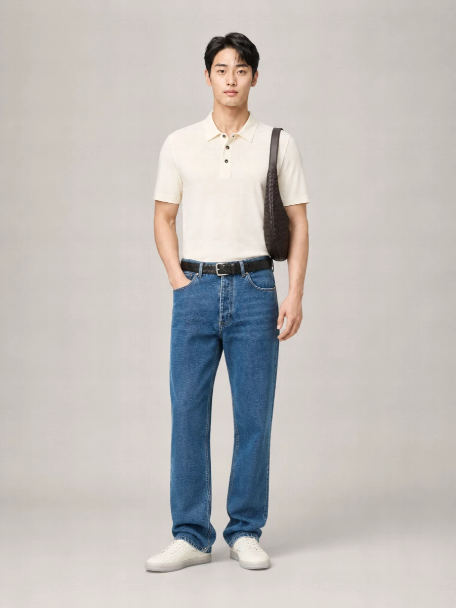 Bottega Veneta Leather Reversible Belt