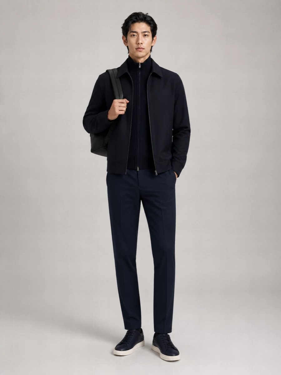 Boss Virgin Wool Single-Breasted Coat