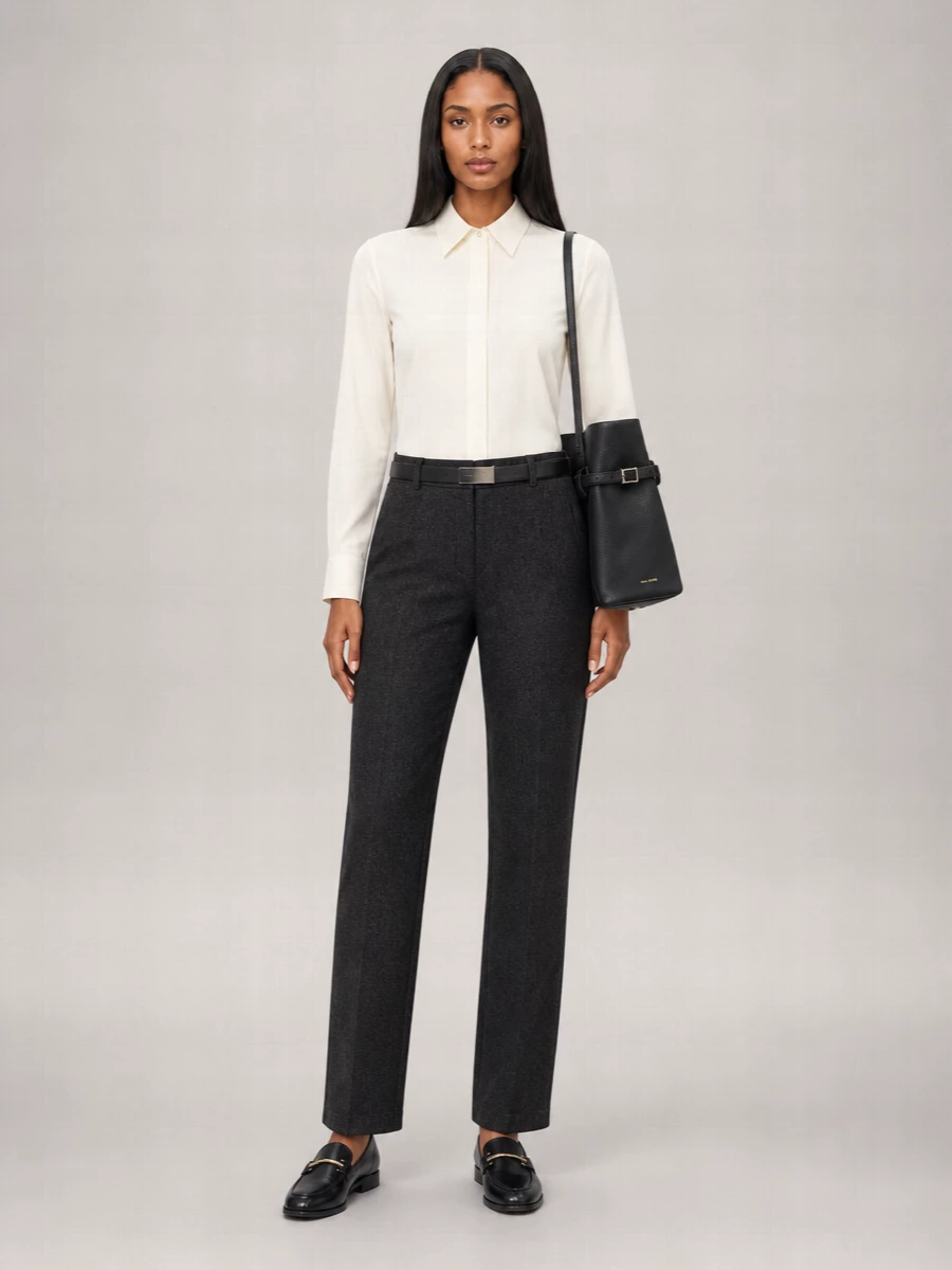 Max Mara Cotton Straight-Leg Trousers