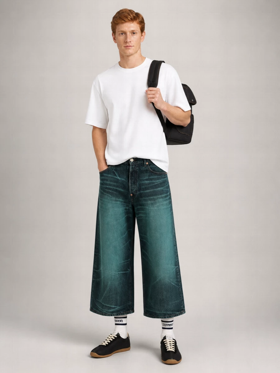 Kenzo Denim High-Rise Wide-Leg Jeans