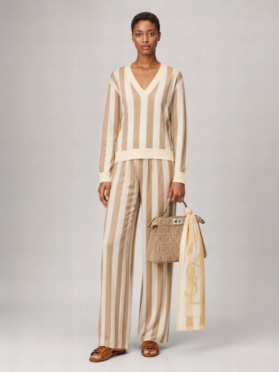 Fendi Silk Lounge Trousers