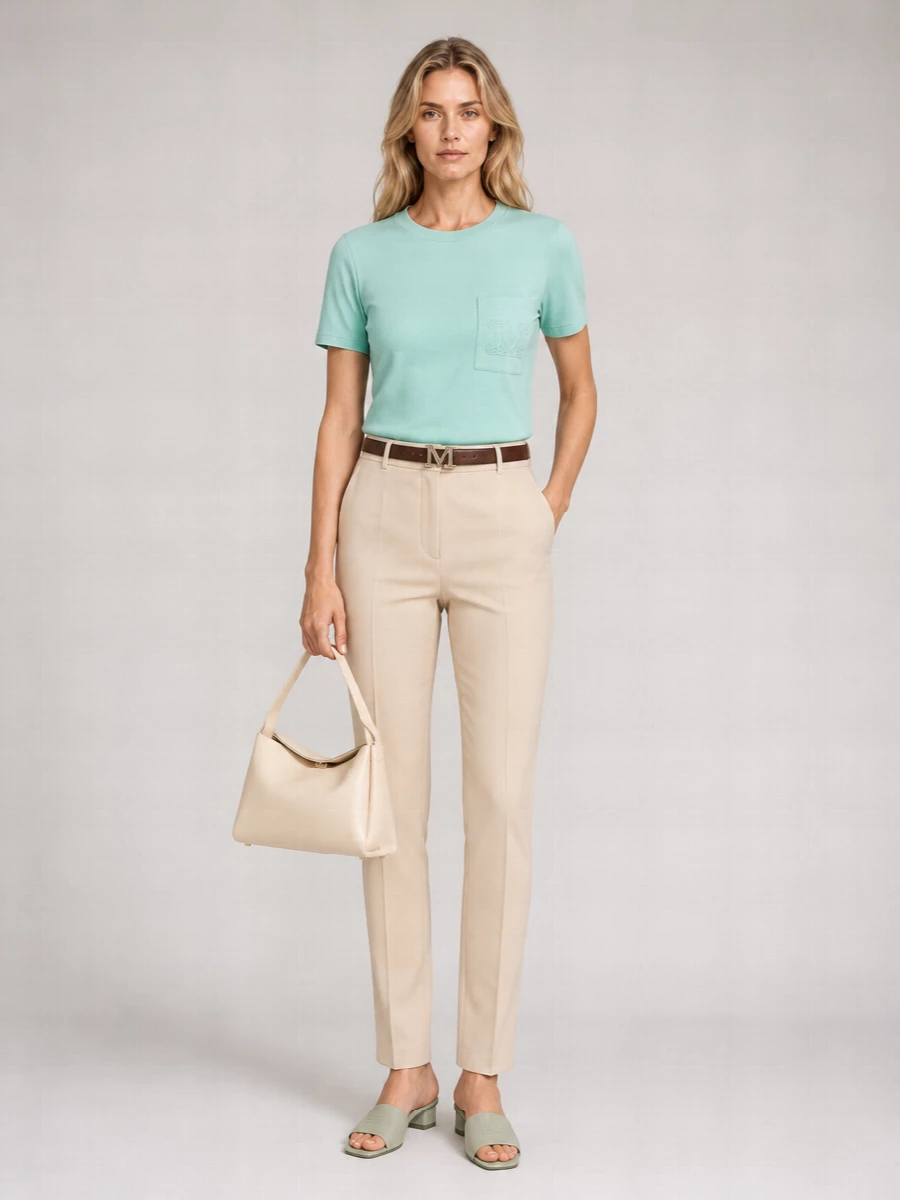 Max Mara Short-Sleeve Cotton T-Shirt