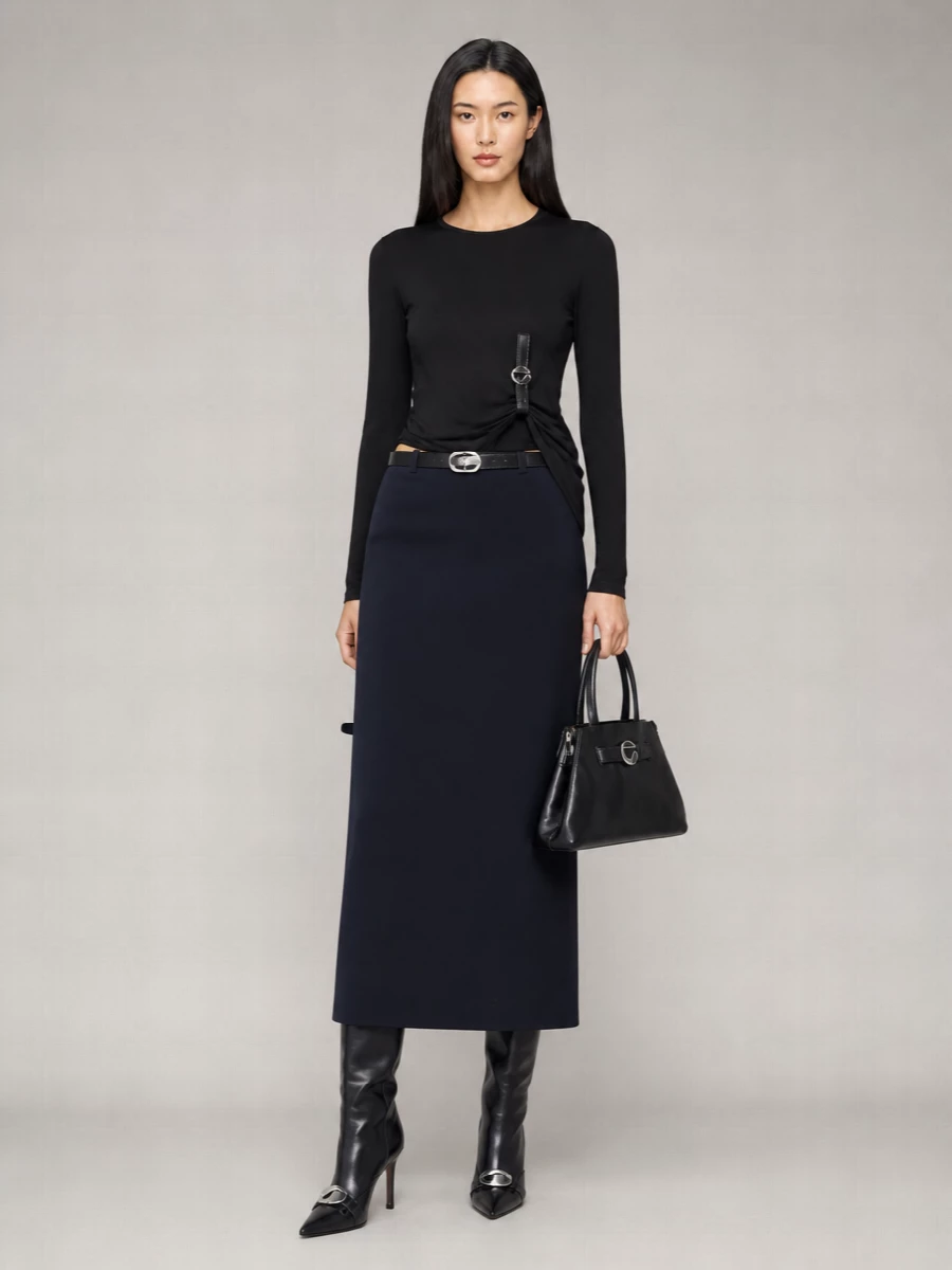Coperni Midi Straight Skirt