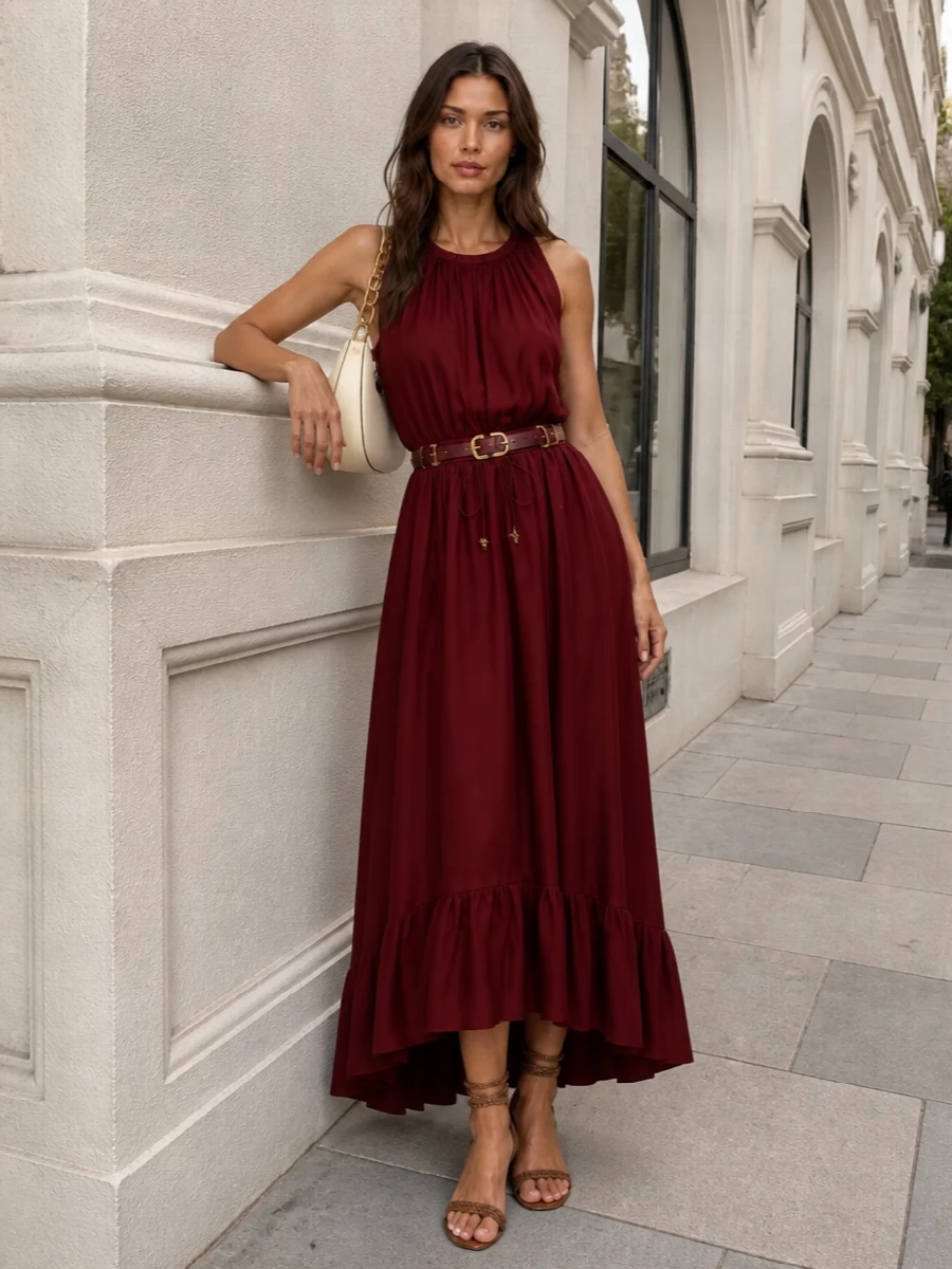 Zimmermann garnet maxi dress valentino bag