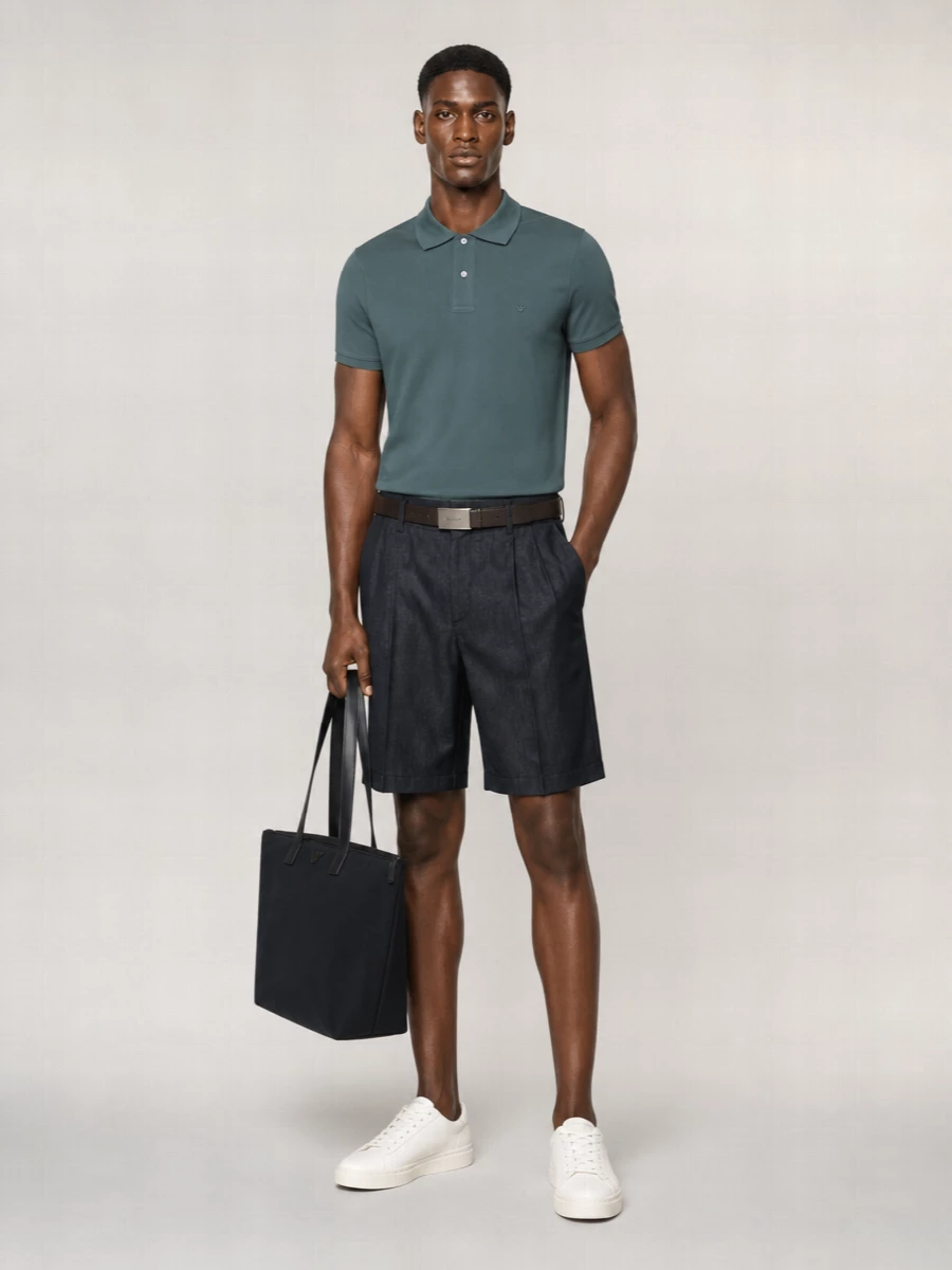 Emporio Armani Denim Straight-Leg Bermuda Shorts