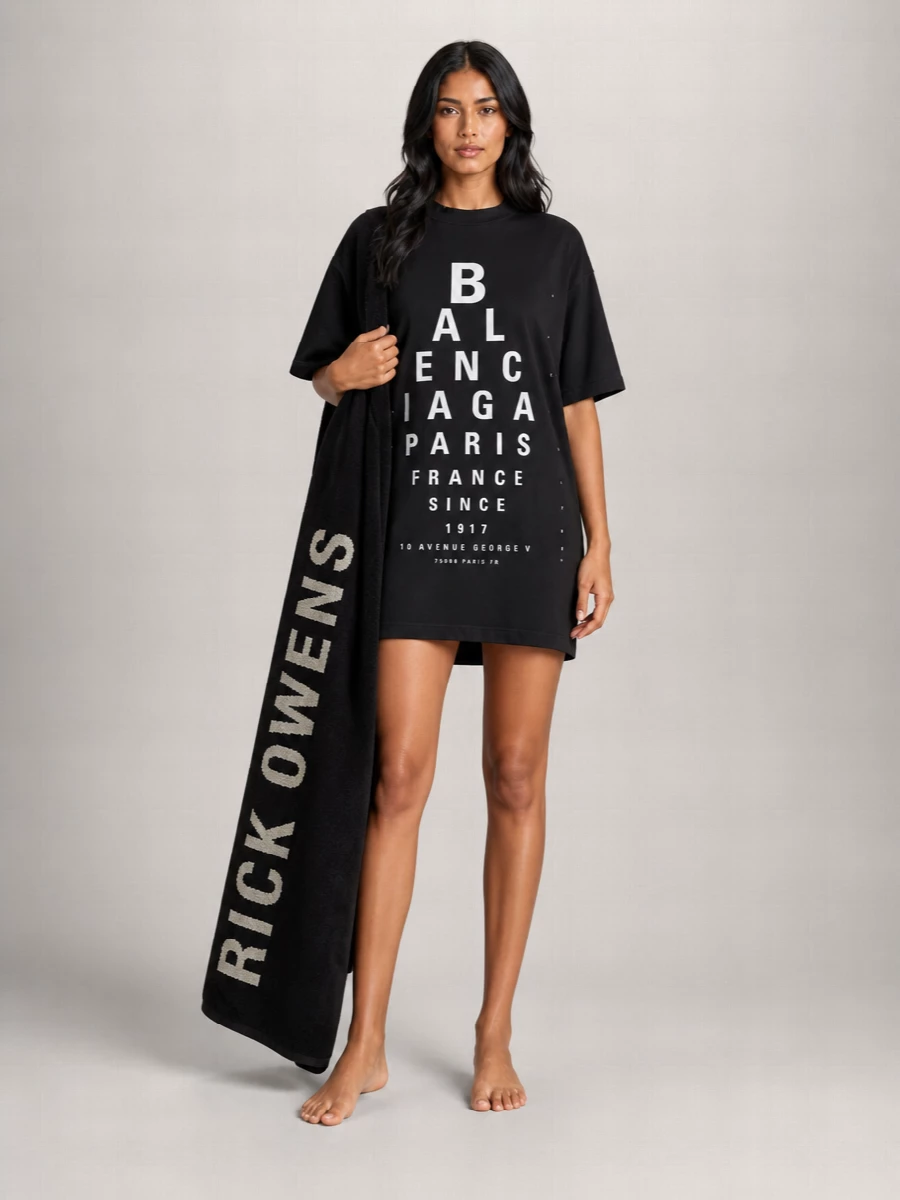 Rick Owens Cotton Beach Towel