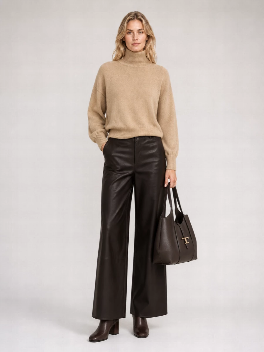 Tod's T Timeless Medium Leather Tote Bag