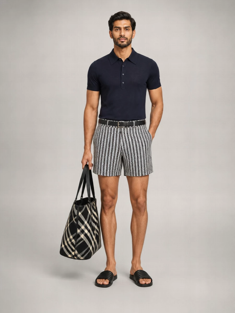 Tom Ford Geometric Print Swim Shorts