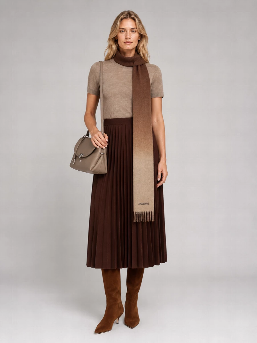 Fabiana Filippi Cashmere Silk Ribbed Crewneck Short-Sleeve Sweater