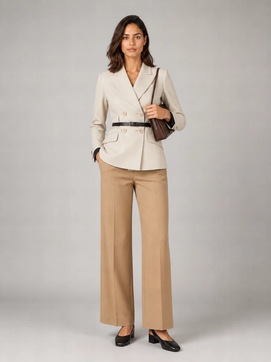 Max Mara silk wide-leg high-rise trousers