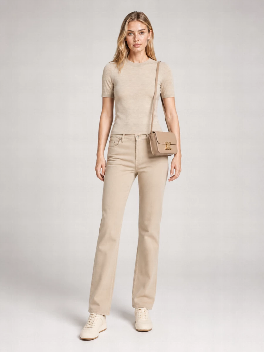 Burberry Wool Short-Sleeve T-Shirt