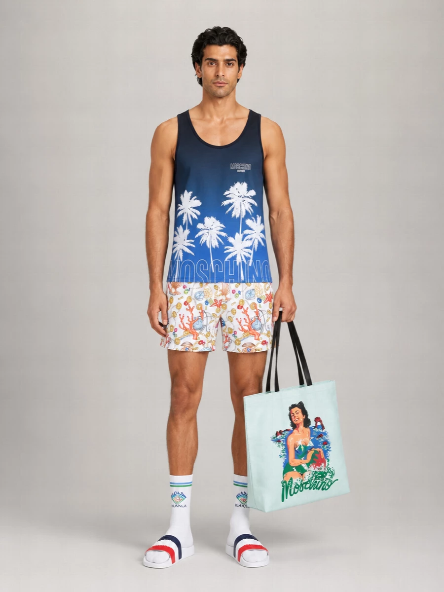 Moschino Drawstring Swim Shorts