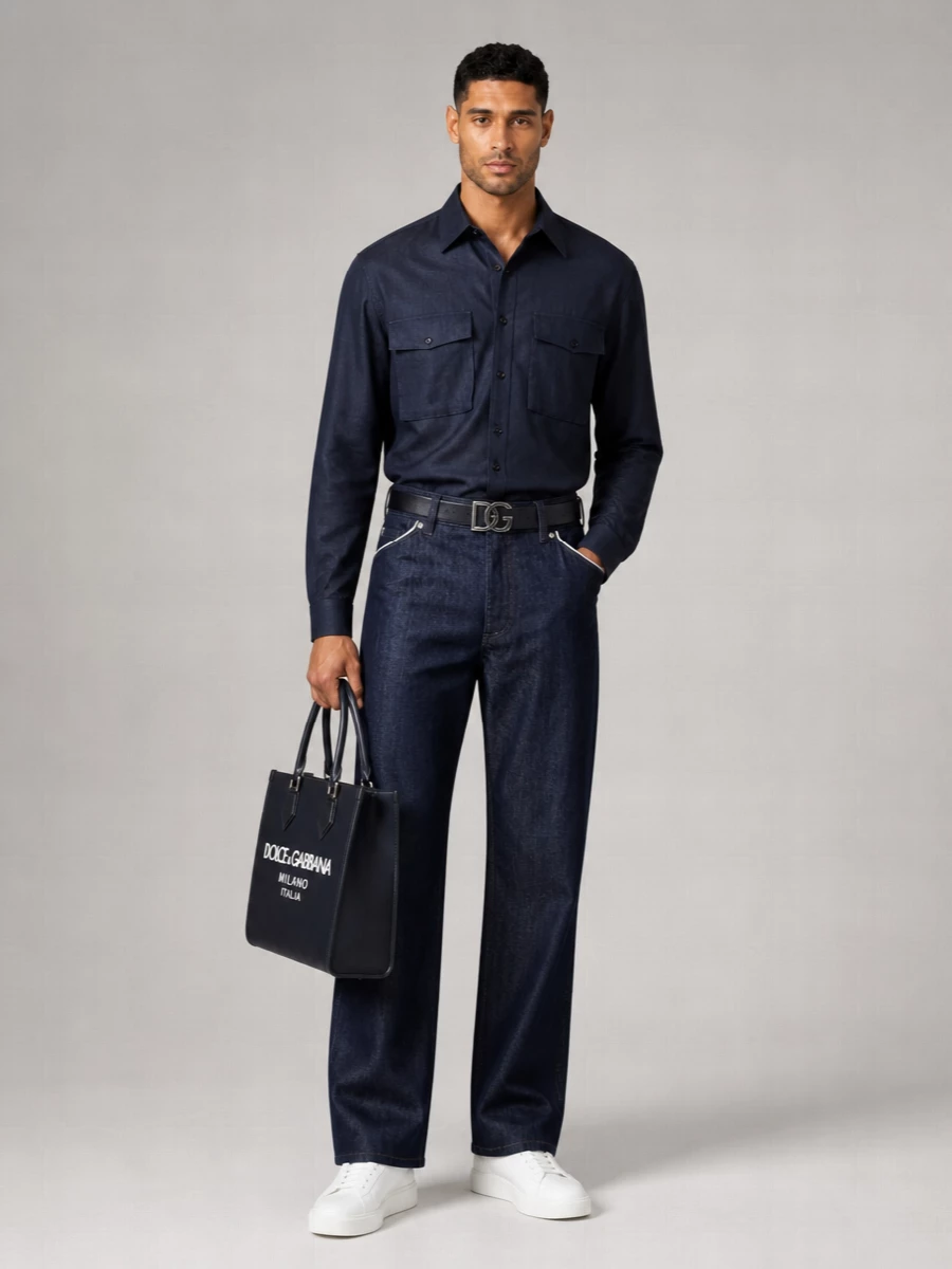 Dolce&Gabbana Cotton Straight-Leg Jeans