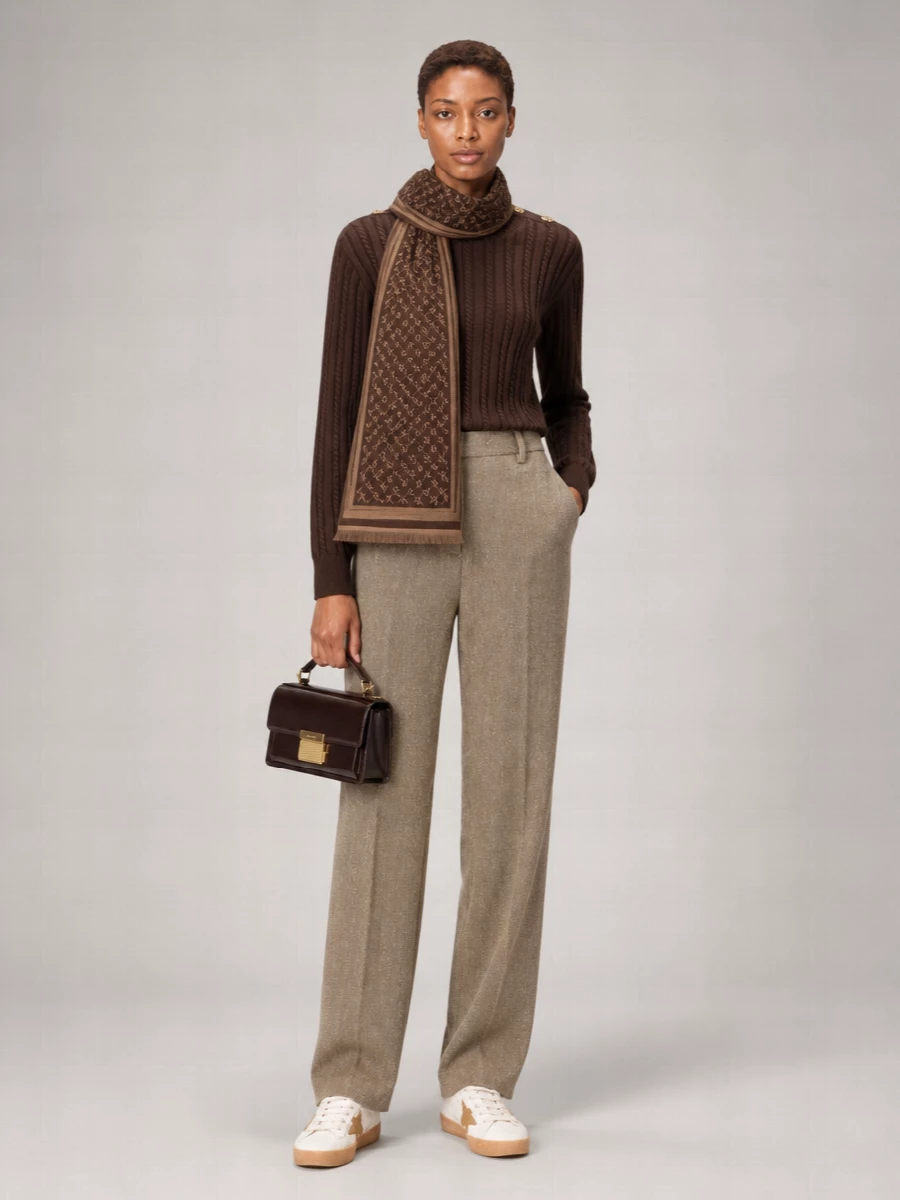 Golden Goose Virgin Wool Regular-Fit Ribbed-Trim Crewneck Jumper