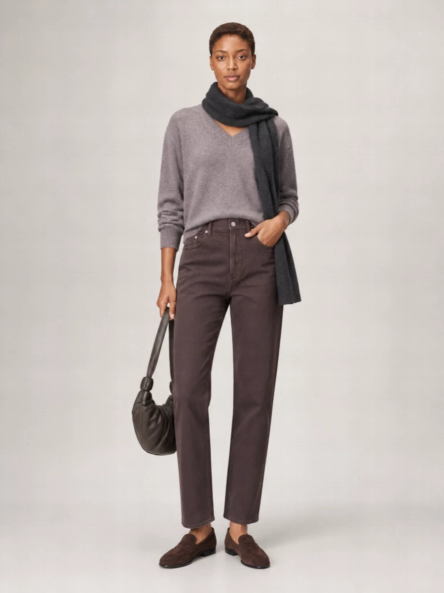 Loulou Studio Cashmere V-Neck Sweater
