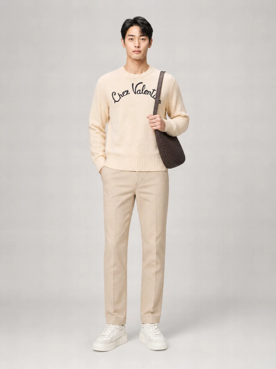 Valentino Garavani Calfskin Leather Low-Top Sneakers