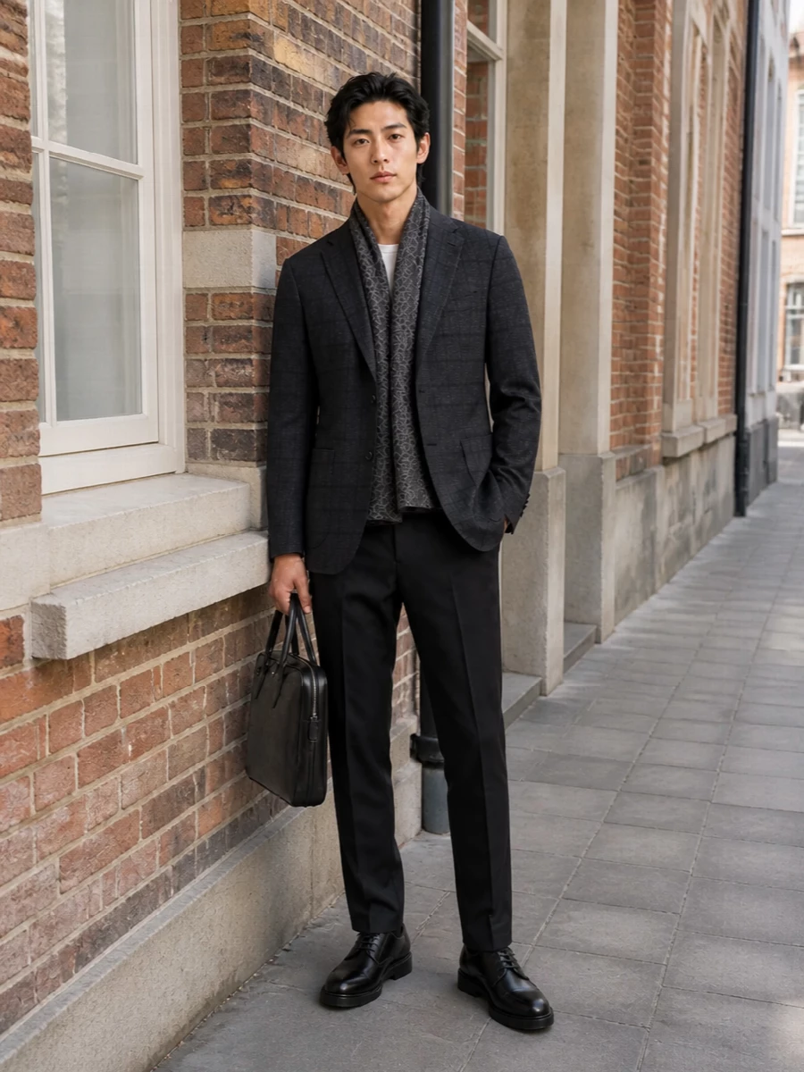 Boglioli blazer zegna trousers tods derby outfit